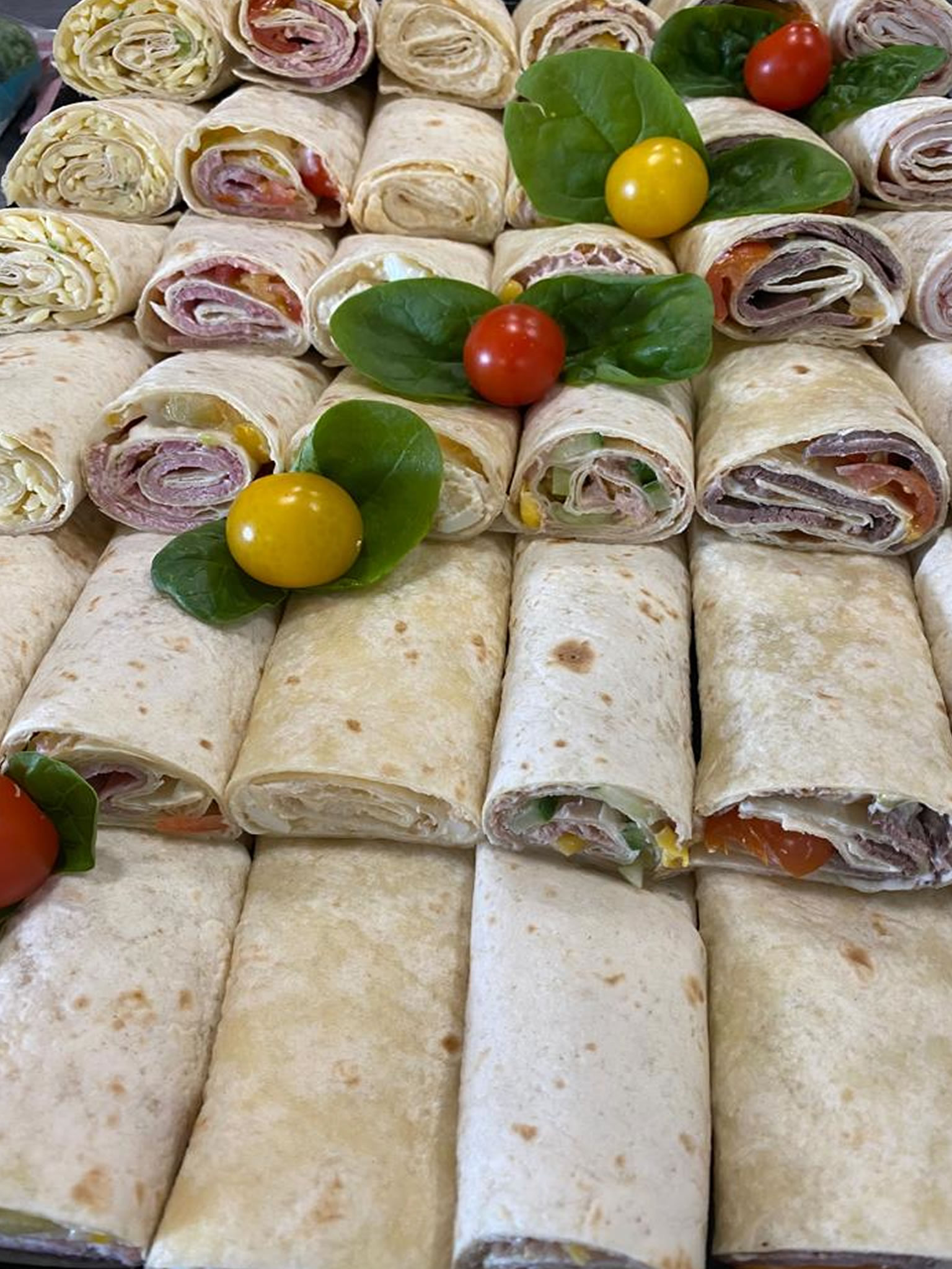 Assorted Tortilla Wraps by Ellesmere Port Catering